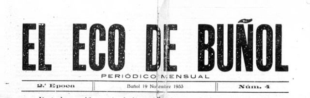 El Eco de Buñol 1933