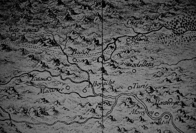 Detalle de la Hoya del plano de Cavanilles