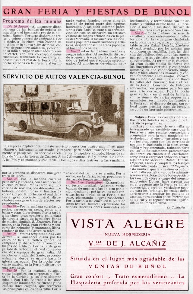 Fiestas de Buñol 1928